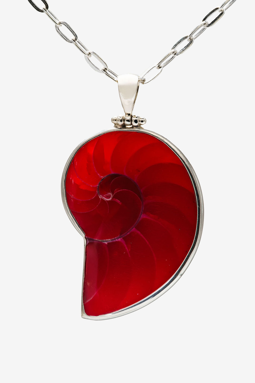 Red Solara Shell Necklace