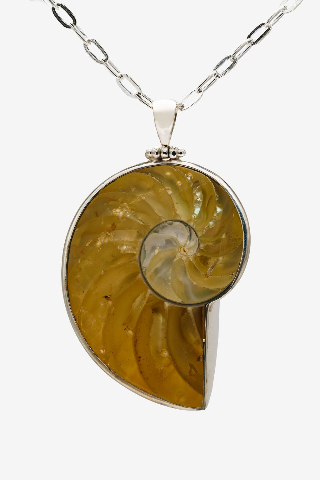 Natural Brown Solara Shell Necklace