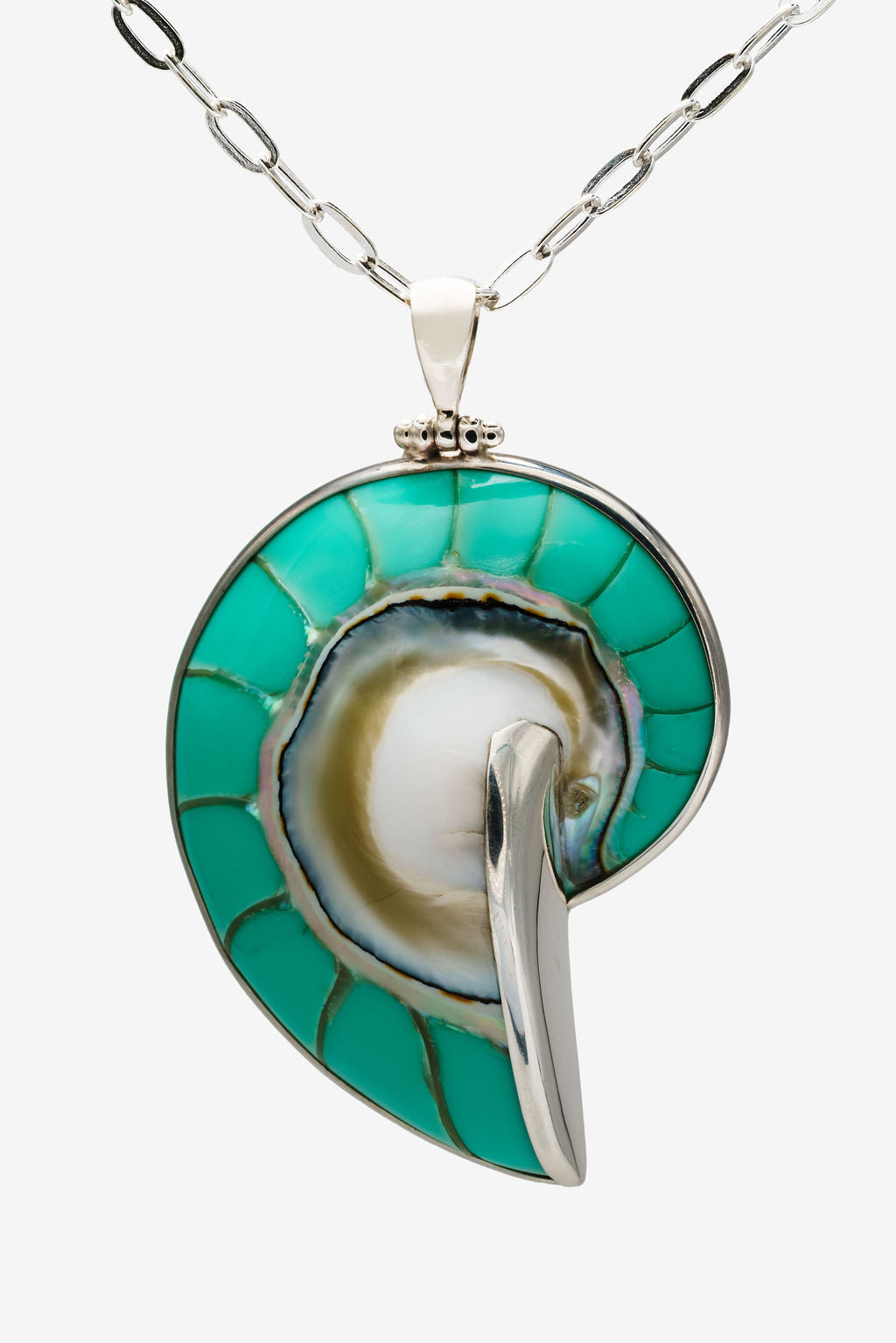 Turquoise Solara Shell Necklace