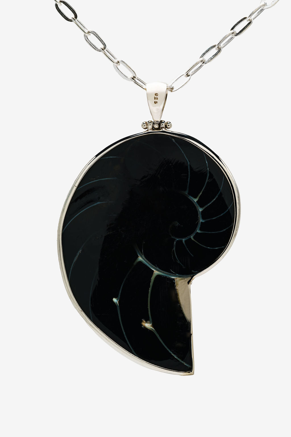 Black Solara Shell Necklace