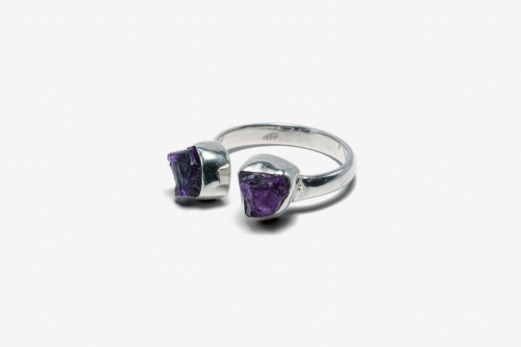 Amethyst Balance Ring