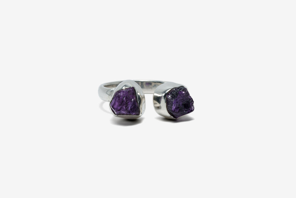 Amethyst Balance Ring
