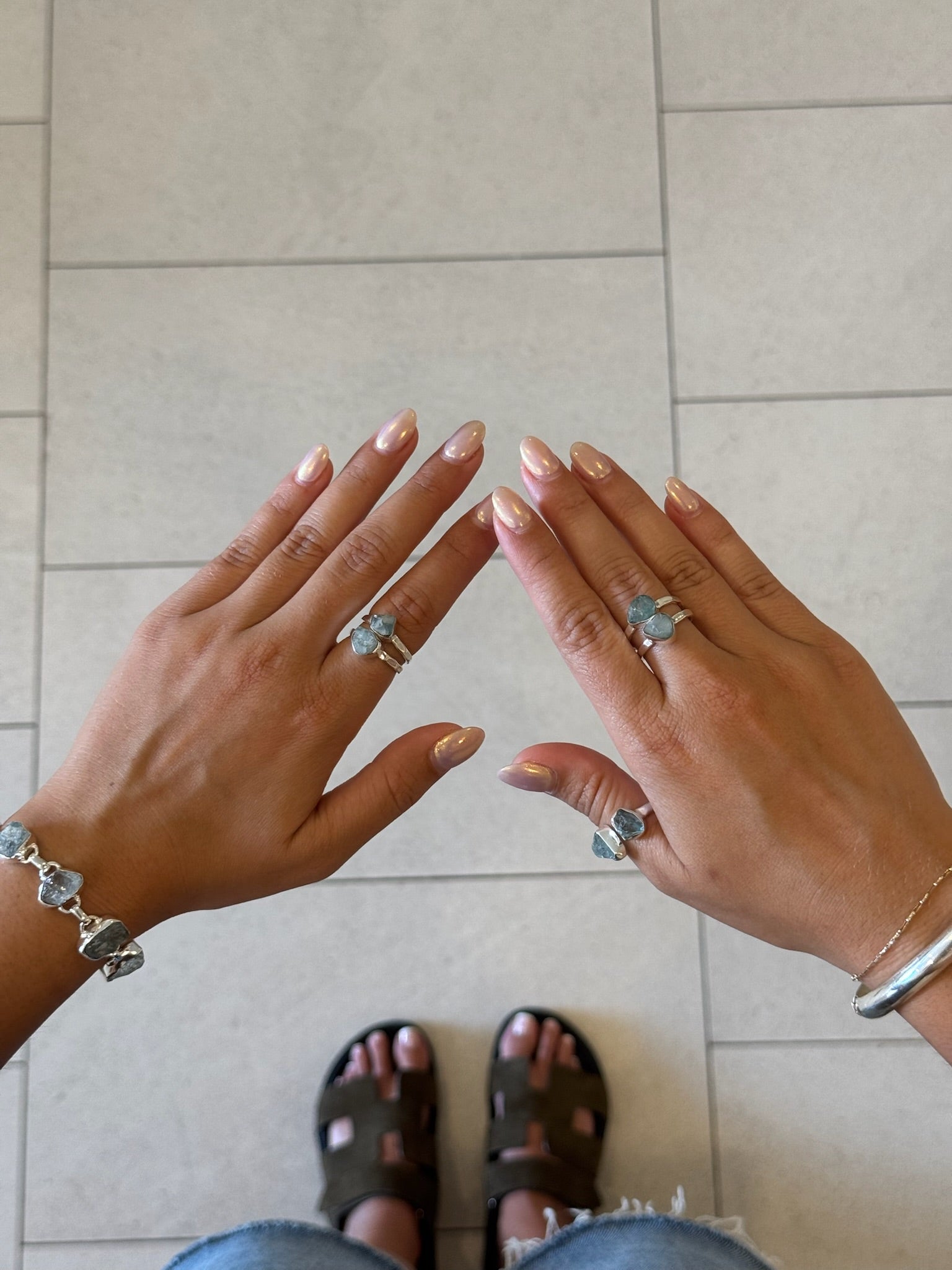 Aquamarine Rise Ring