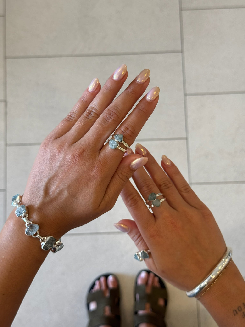 Aquamarine Rise Ring